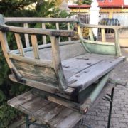 Antike Kutscherbank Antike Kutscherbank