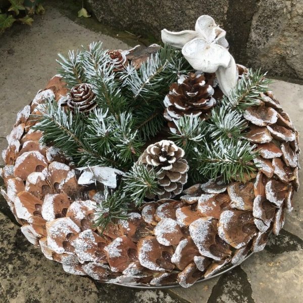 Adventskranz, Weihnachtsdeko (shabby)