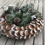 Adventskranz, Weihnachtsdeko (shabby)