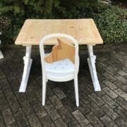 Kinderschreibtisch mit Stuhl, Holztisch (shabby,Landhausstil)