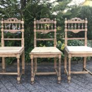 3 antike Holzstühle (Gründerzeit, Landhausstil, Antiquität)