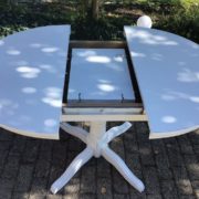 Ausziehbarer Esstisch, Holztisch, Tisch (Shabby-chic, Landhausstil)