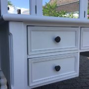 Schminktisch, Kommode mit Spiegel & Hocker (Shabby)