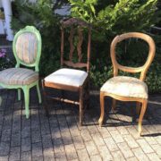3 Stühle, Bastelmaterial (Shabby, Antiquität)