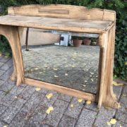 Holzspiegel mit Ablage, Aufsatzspiegel (Dekoration)