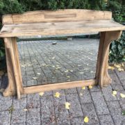 Holzspiegel mit Ablage, Aufsatzspiegel (Dekoration)