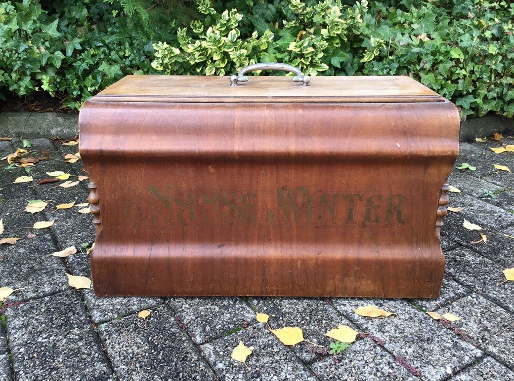 Deko, Nähmaschinenhaube, Holzkiste (Shabbychic