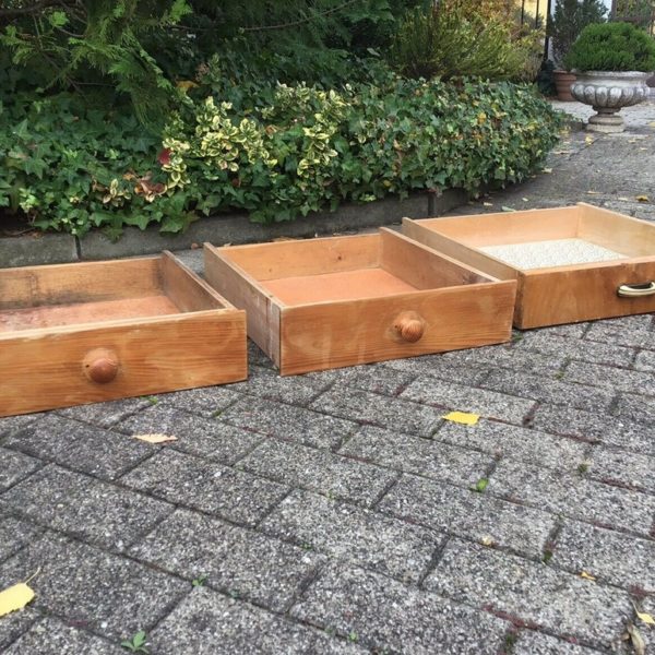 3 alte Holzschubladen, Aufbewahrungsboxen (Shabby)