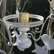 Kerzenleuchter, Hängelampe (Weihnachtsdeko, Shabby, Advent)