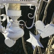Kerzenleuchter, Hängelampe (Weihnachtsdeko, Shabby, Advent)