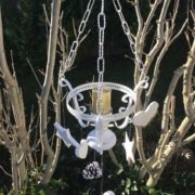 Kerzenleuchter, Hängelampe (Weihnachtsdeko, Shabby, Advent)