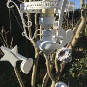 Kerzenleuchter, Hängelampe (Weihnachtsdeko, Shabby, Advent)
