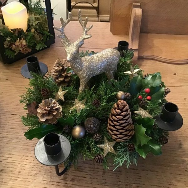 Adventskranz, Dekoration, Tischdeko (Shabby, Landhausstil)