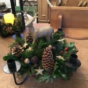 Adventskranz, Dekoration, Tischdeko (Shabby, Landhausstil)