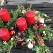 Adventsgesteck, Tischdeko , Adventskranz