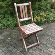 Alter Klappstuhl, Holzstuhl (shabby)