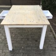Esstisch, Holztisch, Tisch mit Schubladen (Shabby-chic, Landhaus)