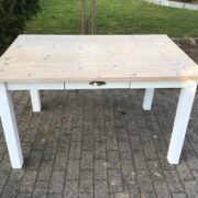 Esstisch, Holztisch, Tisch mit Schubladen (Shabby-chic, Landhaus)