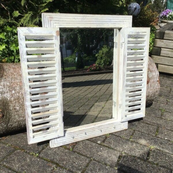 Spiegel, Holzspiegel, Dekoration, Garderobenspiegel (Shabby, Landhausstil)