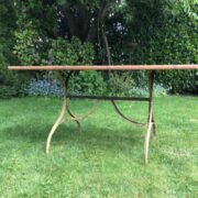 Gartentisch, Metallgestell, Tisch (Shabby, Landhausstil)