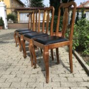 4 antike Stühle, Esszimmerstühle, Stuhl (Antiquität)