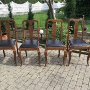 4 antike Stühle, Esszimmerstühle, Stuhl (Antiquität)