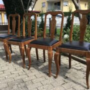 4 antike Stühle, Esszimmerstühle, Stuhl (Antiquität)