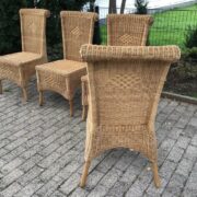4 Korbstühle, Rattanstühle, Esszimmerstühle (Landhaus)