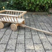 Kleiner Leiterwagen, Holzleiterwagen, Bollerwagen, Deko (Shabby, Landhaus)