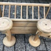 Kleiner Leiterwagen, Holzleiterwagen, Bollerwagen, Deko (Shabby, Landhaus)