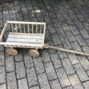 Kleiner Leiterwagen, Holzleiterwagen, Bollerwagen, Deko (Shabby, Landhaus)
