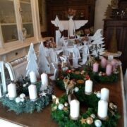 Adventskranz, Weihnachtsdeko (Shabby, Landhausstil)