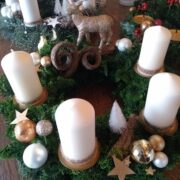 Adventskranz, Weihnachtsdeko (Shabby, Landhausstil)