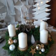 Adventskranz, Weihnachtsdeko (Shabby, Landhausstil)