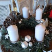 Adventskranz, Weihnachtsdeko (Shabby, Landhausstil)