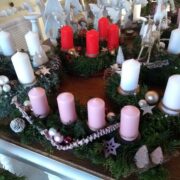 Adventskranz, Weihnachtsdeko (Shabby, Landhausstil)