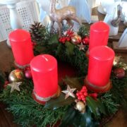 Adventskranz, Weihnachtsdeko (Shabby, Landhausstil)