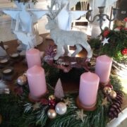 Adventskranz, Weihnachtsdeko (Shabby, Landhausstil)