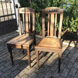 2 antike Stühle, Holzstühle, Stuhl (Jugendstil, Antiquität)