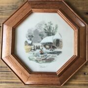 4 alte Holzbilderrahmen, Bilder (Shabby, Landhausstil)