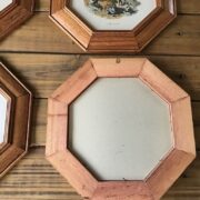 4 alte Holzbilderrahmen, Bilder (Shabby, Landhausstil)