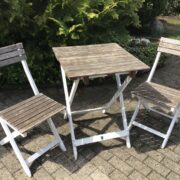 Balkonmöbel, 2 Stühle und ein Tisch, Gartenmöbel (Shabby) Balkonmöbel, 2 Stühle und ein Tisch, Gartenmöbel (Shabby)