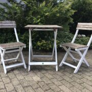 Balkonmöbel, 2 Stühle und ein Tisch, Gartenmöbel (Shabby) Balkonmöbel, 2 Stühle und ein Tisch, Gartenmöbel (Shabby)