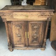 Kleiner Holzschrank, Schränkchen (Gründerzeit, Antiquität)