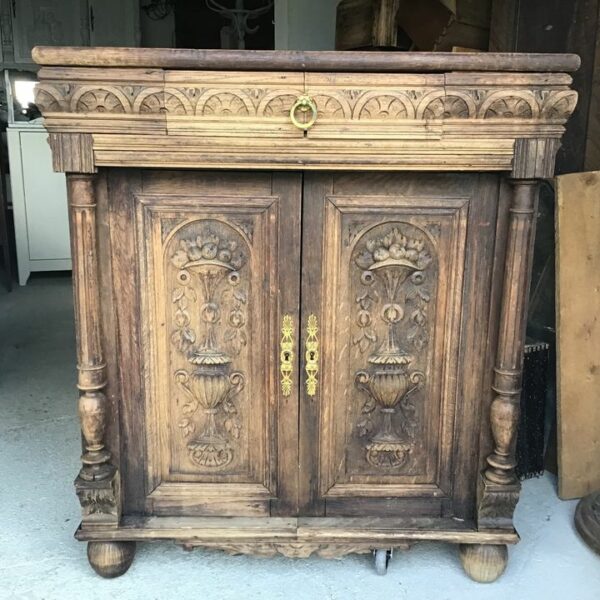 Kleiner Holzschrank, Schränkchen (Gründerzeit, Antiquität)