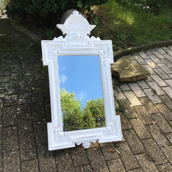 Alter Spiegel mit geschliffenem Glas (Shabby, Landhaus, Gründerzeit)