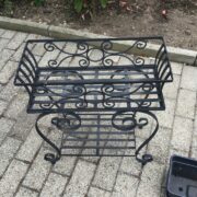 Blumenbank, Metallgestell für Blumenkasten (Vintage, Landhaus)