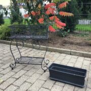 Blumenbank, Metallgestell für Blumenkasten (Vintage, Landhaus)