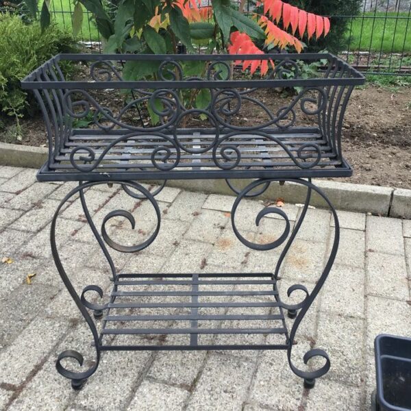 Blumenbank, Metallgestell für Blumenkasten (Vintage, Landhaus)