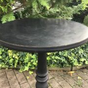 Schwarzer Beistelltisch, Holztisch, Tisch (Antiquität)